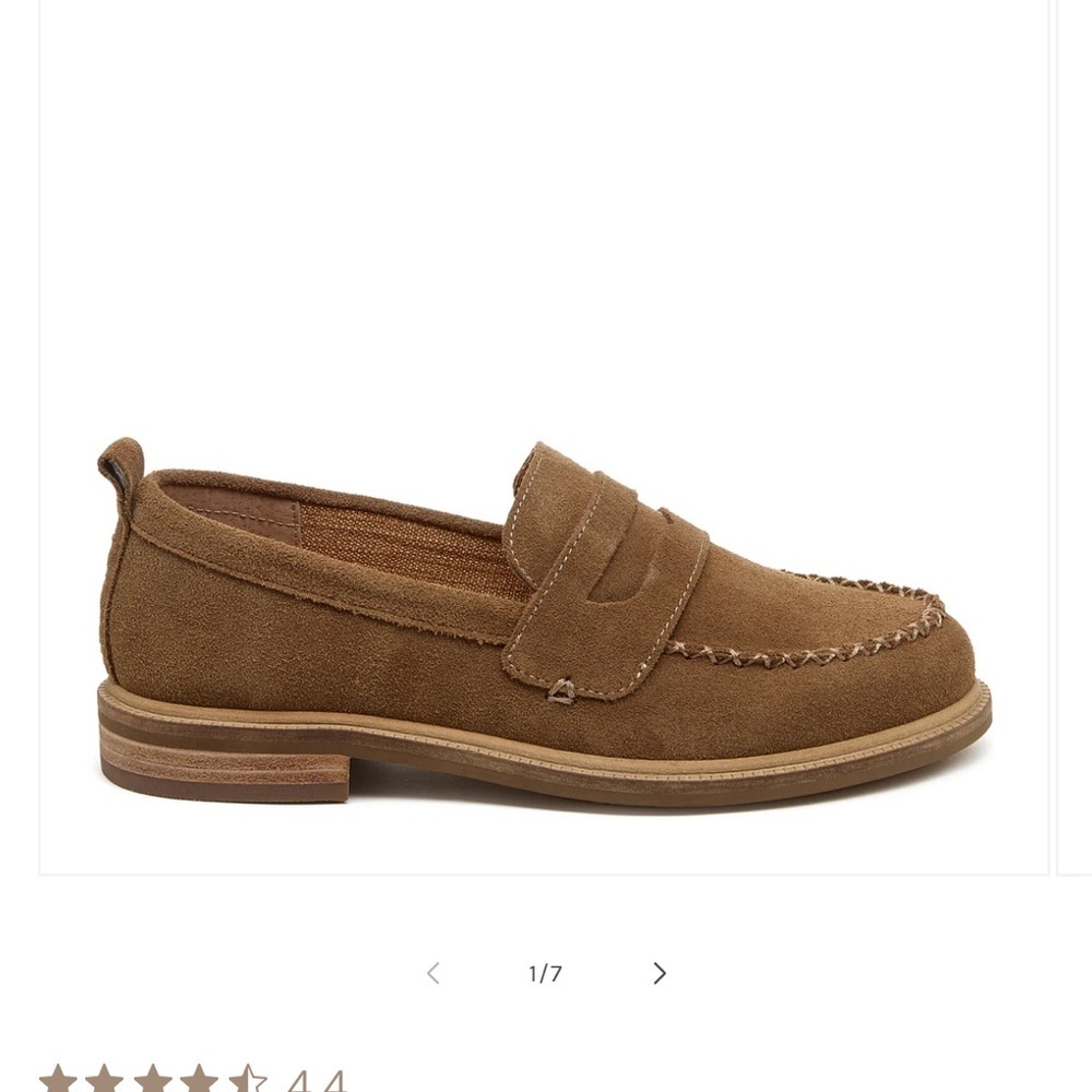 Kelsi Dagger Brooklyn Lens Penny Loafers Garnet Suede Women’s 5.5 Burgundy Wine - Picture 8 of 8